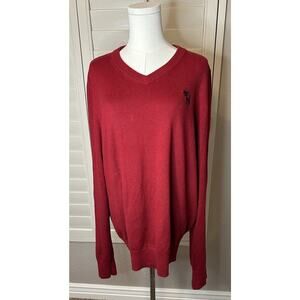 Abercrombie and Fitch Mens Red Muscle Sweater Pullover Size XXL Never Worn